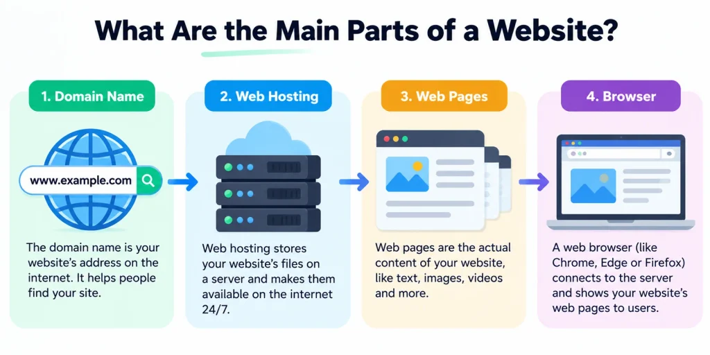 What Are the Main Parts of a Website?
